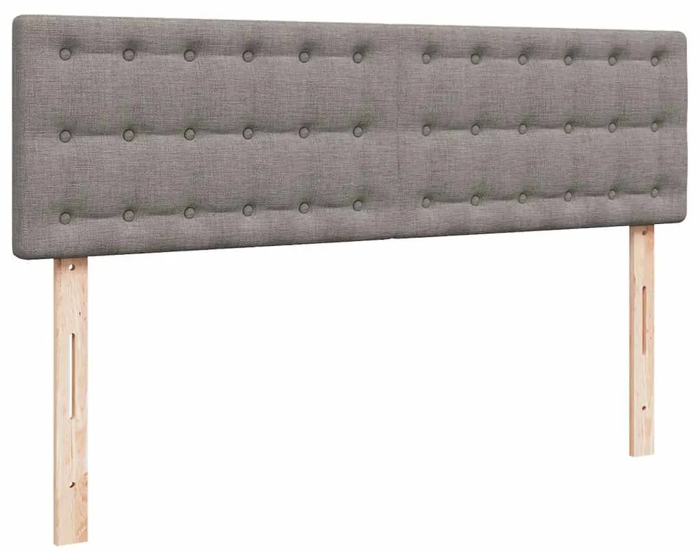 Cama otomana com colchão 140x200 cm tecido cinza