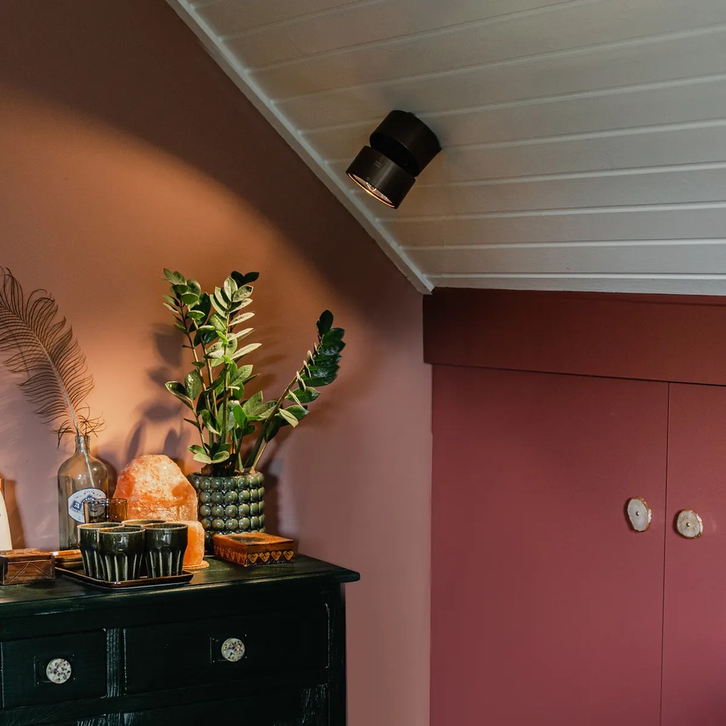 Foco moderno bronze escuro redondo ajustável - Go Nine