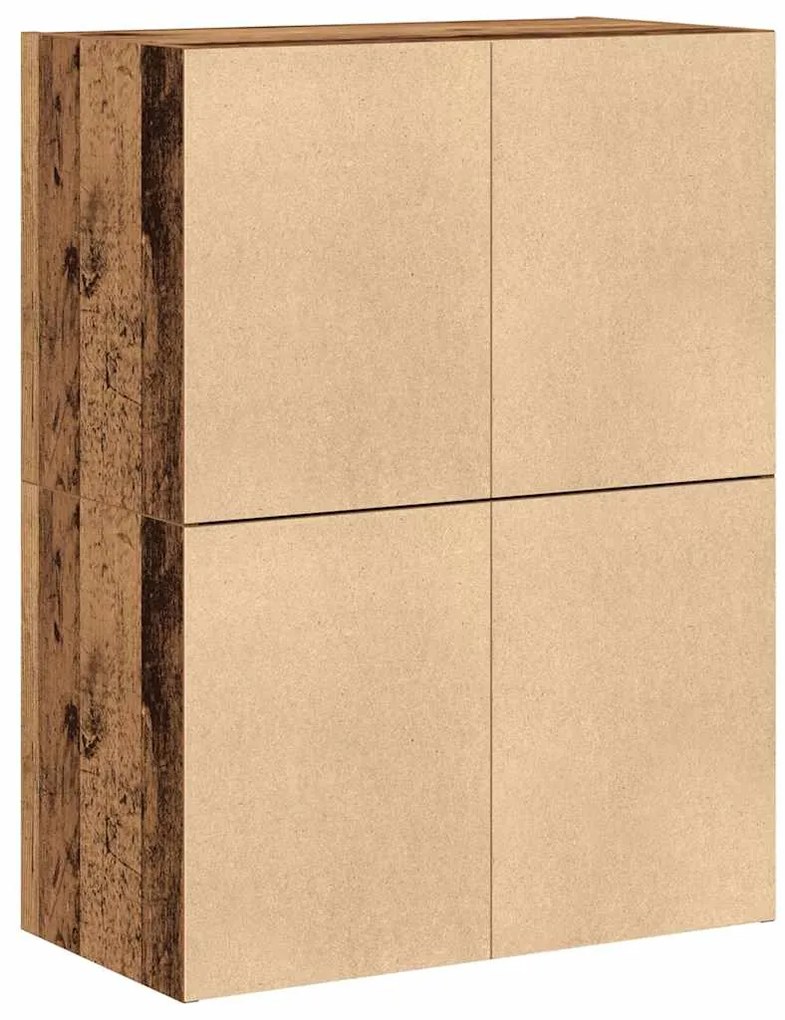 Armários c/ 2 gavetas 2 pcs 60x31x40cm derivados madeira