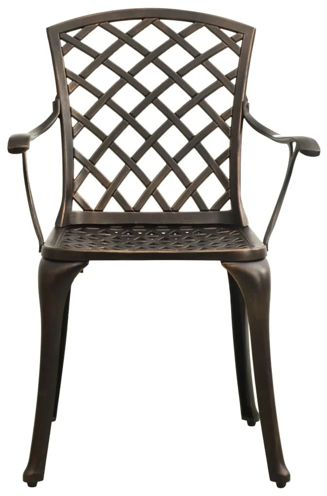 5 pcs conjunto bistrô alumínio fundido bronze