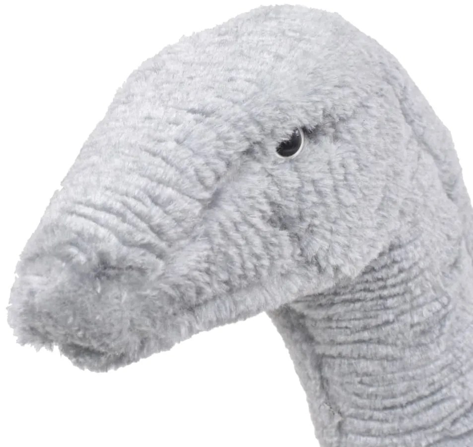 Brinquedo de montar dinossauro braquiossauro peluche cinza XXL