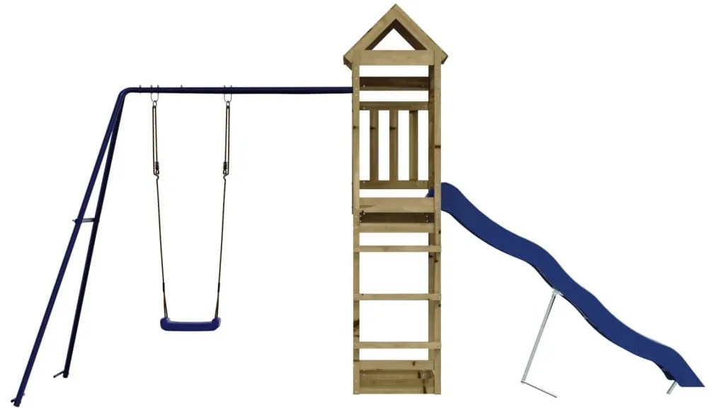 Conjunto de brincar para exterior madeira de pinho impregnada