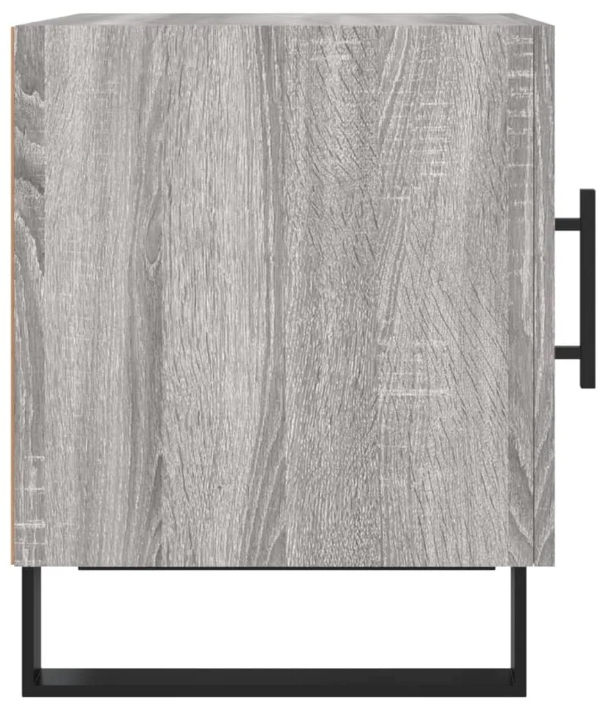 Mesa cabeceira 2pcs 40x40x50 cm madeira processada cinza sonoma