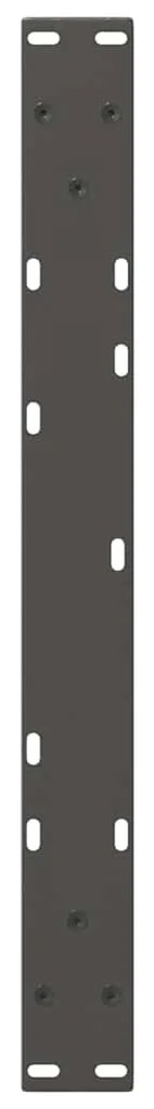 Pés para mesa de centro em V, 2 peças, antracite, 50x(30-31,3) cm, aço