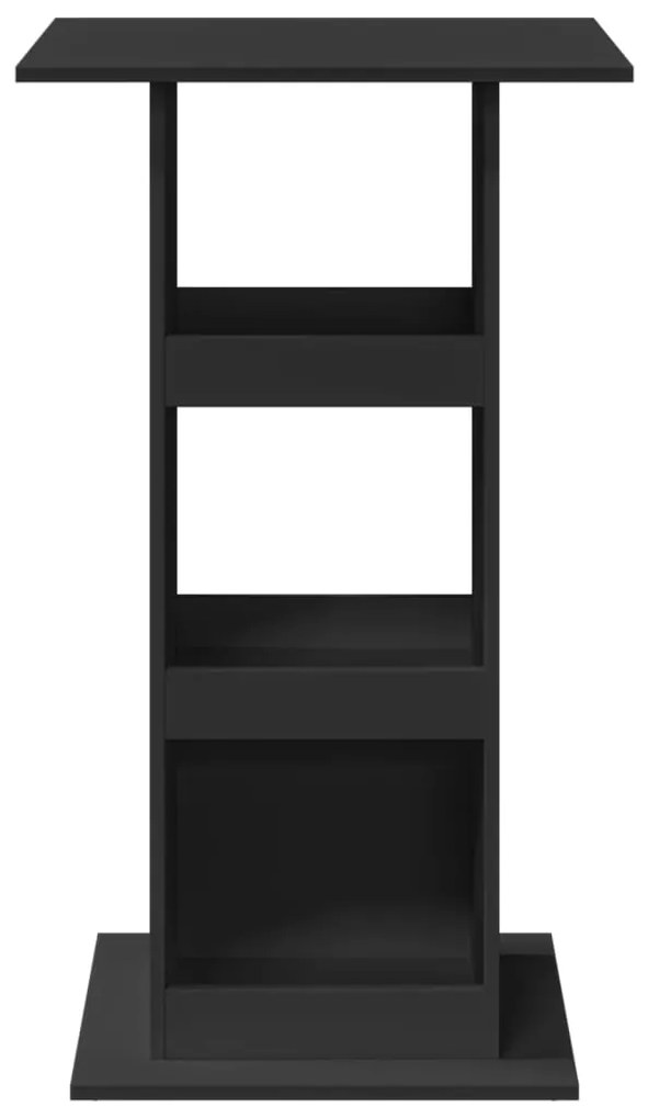 Mesa de bar c/ arrumação 60x60x102 cm derivados madeira preto