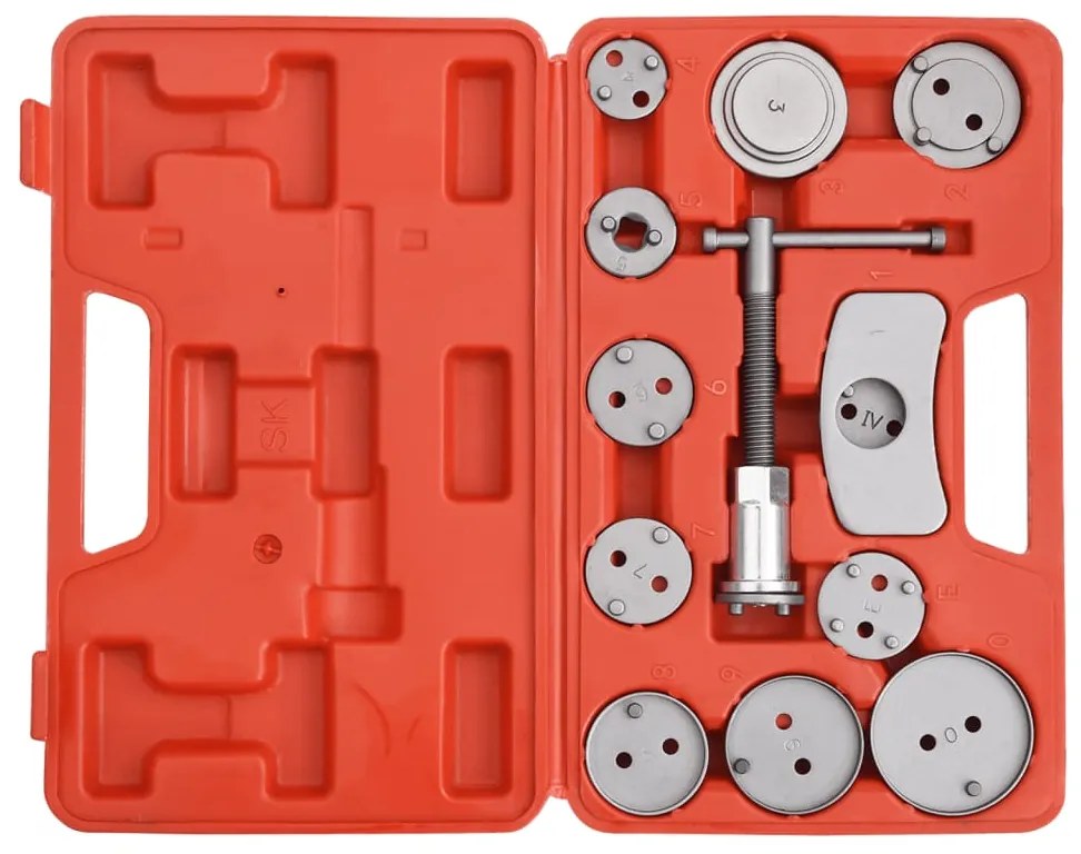 13 pcs kit de ferramentas recuo pistão pinça do travão de disco