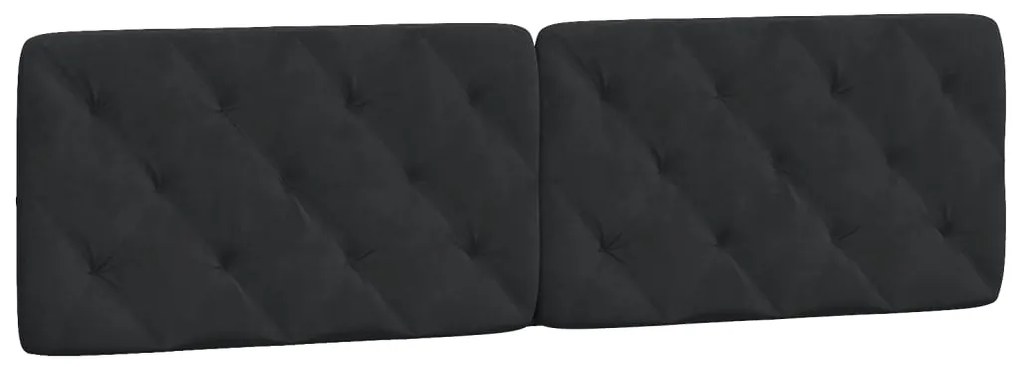 Cama com colchão 180x200 cm veludo preto