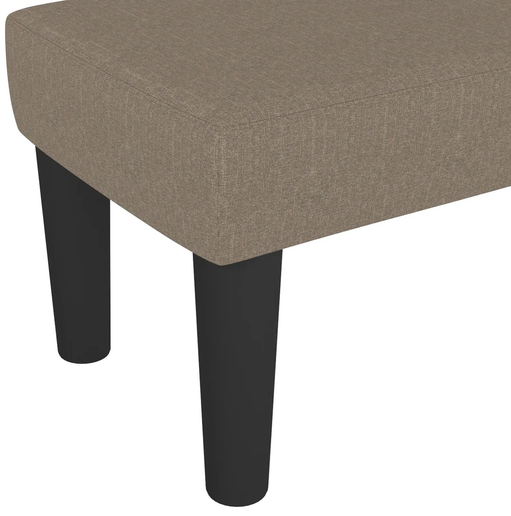 Banco Taupe 100x30x30 cm em Tecido
