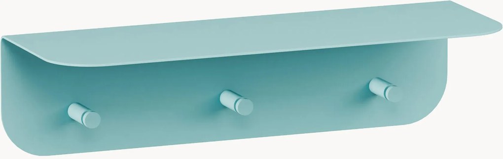 Prateleira de parede para chapéus em metal com cabide Malou