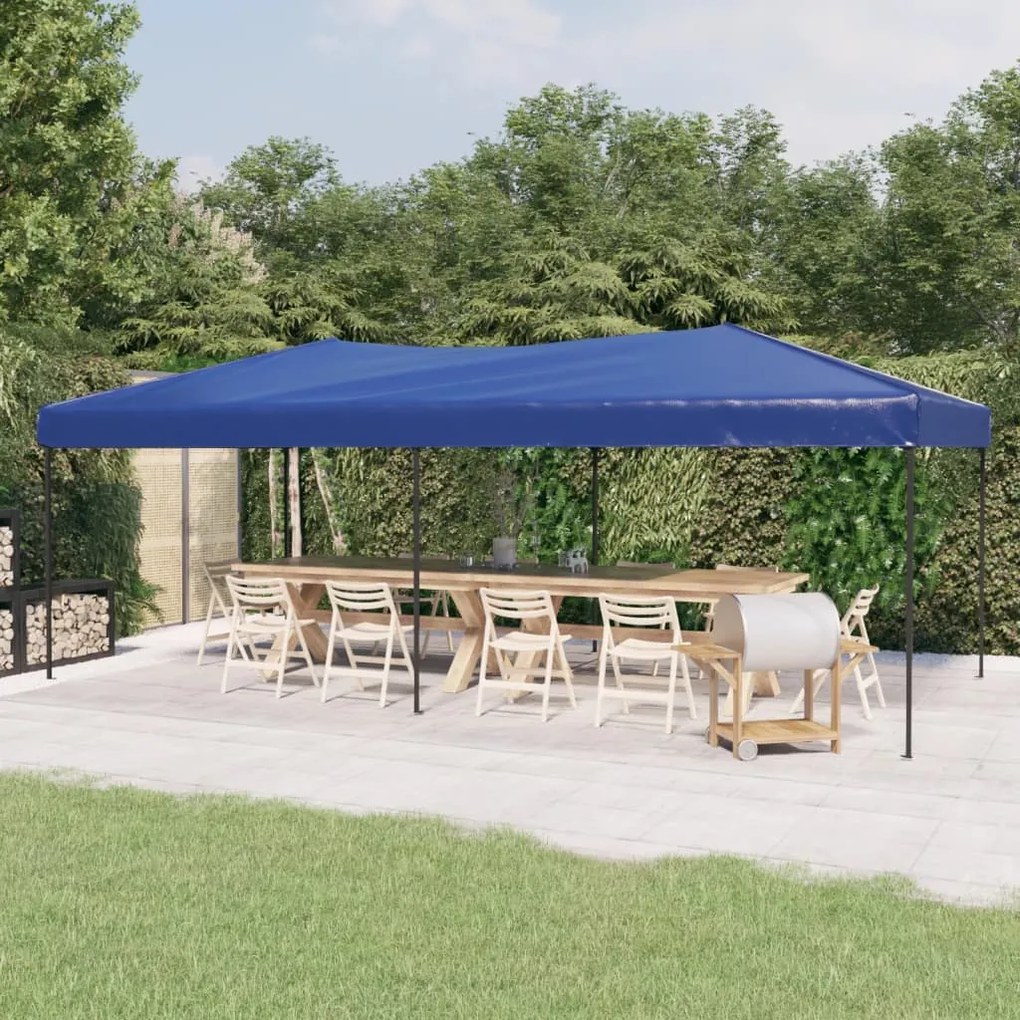 93535 vidaXL Tenda para festas dobrável 3x6 m azul