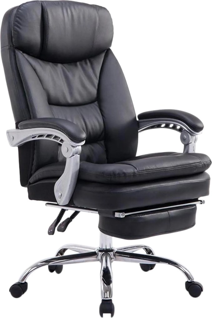 Cadeira de escritório XL Troy Couro sintético Preto