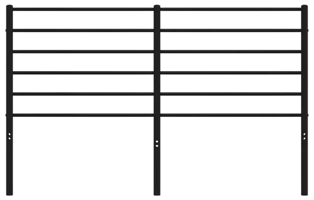 Cabeceira de cama 140 cm metal preto