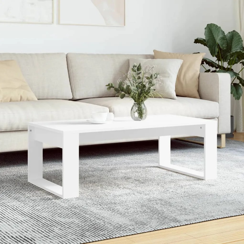 Mesa de centro 102x50x35 cm derivados de madeira branco