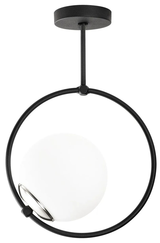 Candeeiro de Teto Dolunay – Preto e Branco – 26 x 15 cm