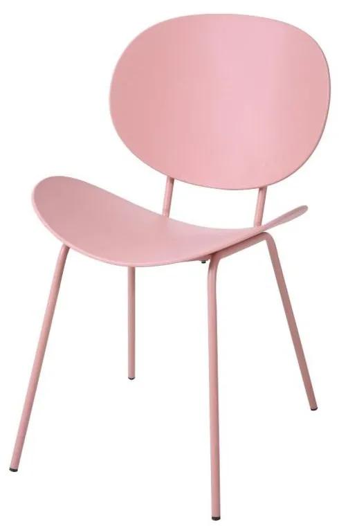 Cadeira DKD Home Decor Cor de Rosa Metal Polipropileno (PP) (50 x 55 x 79.5 cm)