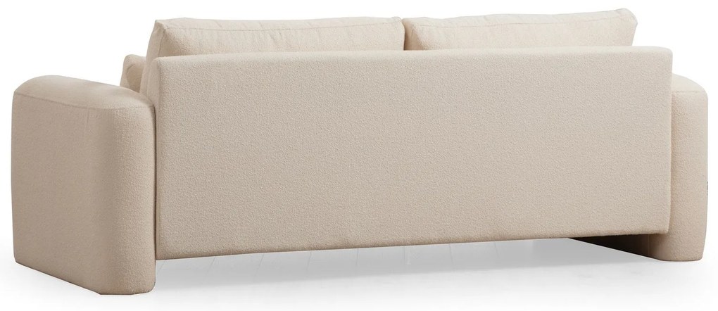 Sofá de 3 Lugares Lily – Creme – 215 cm x 97 cm x 73 cm