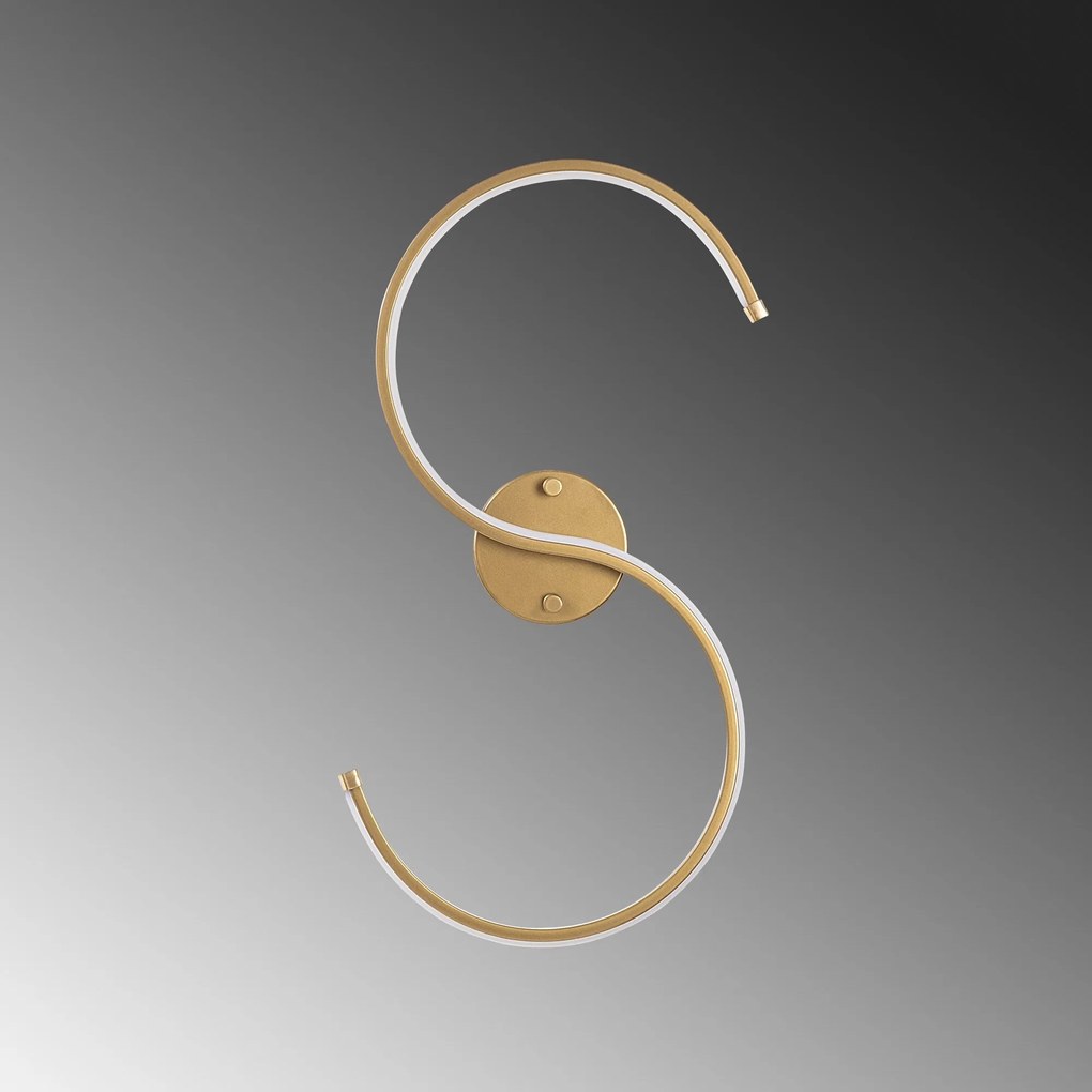 Lâmpada de Parede Es – Dourado – 25cm x 56cm x 5cm