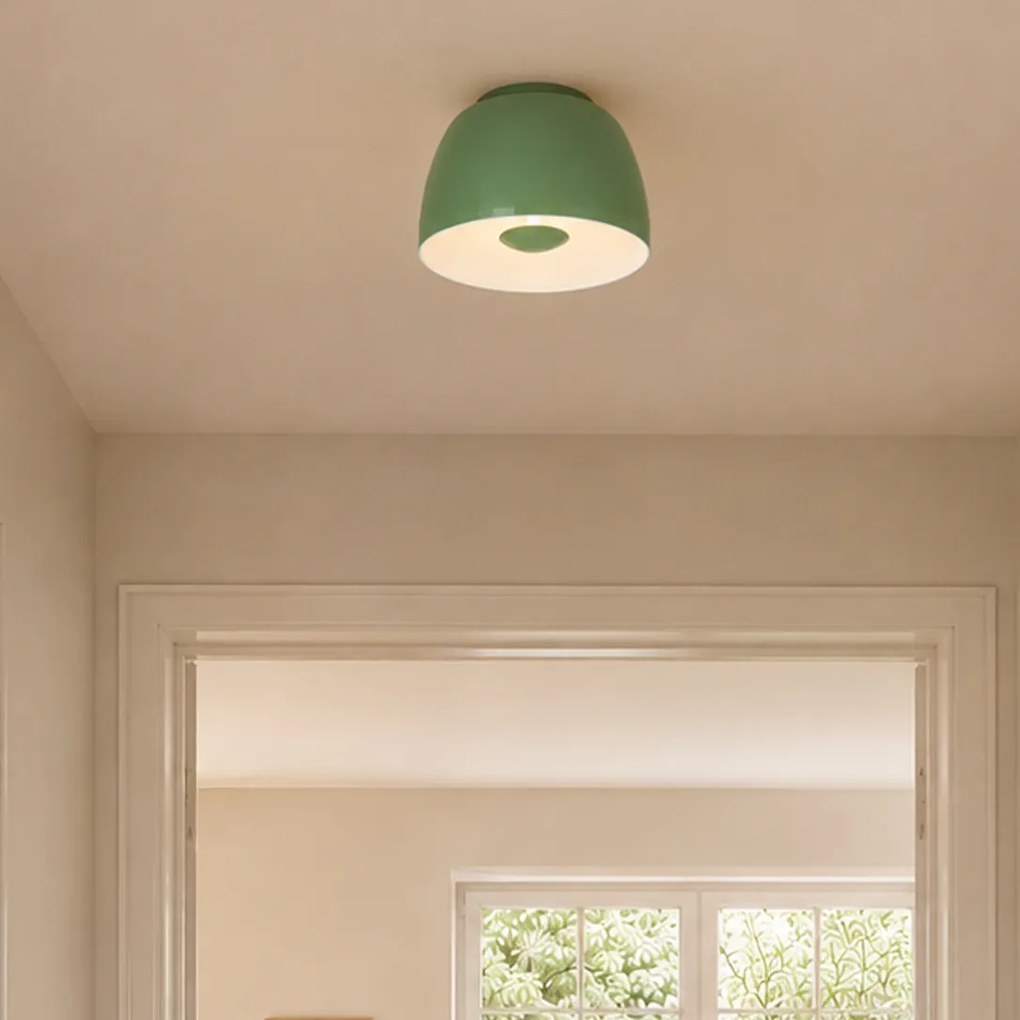 Plafond Retro Verde com Interior Branco - Vera