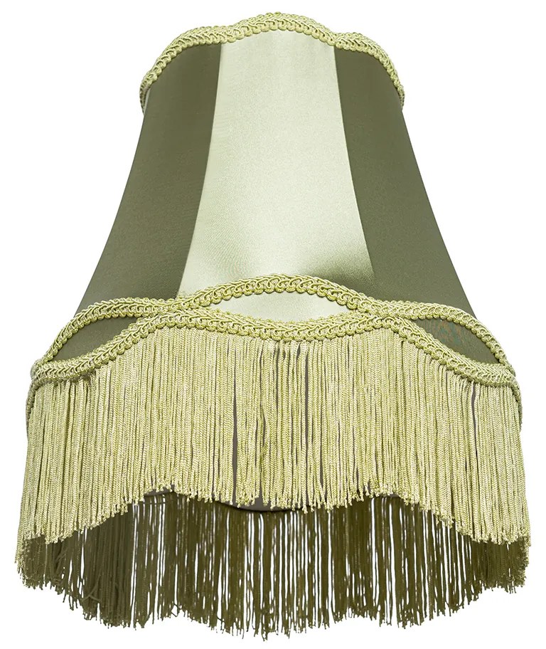 Abajur de tecido verde 30 cm - Granny Retro