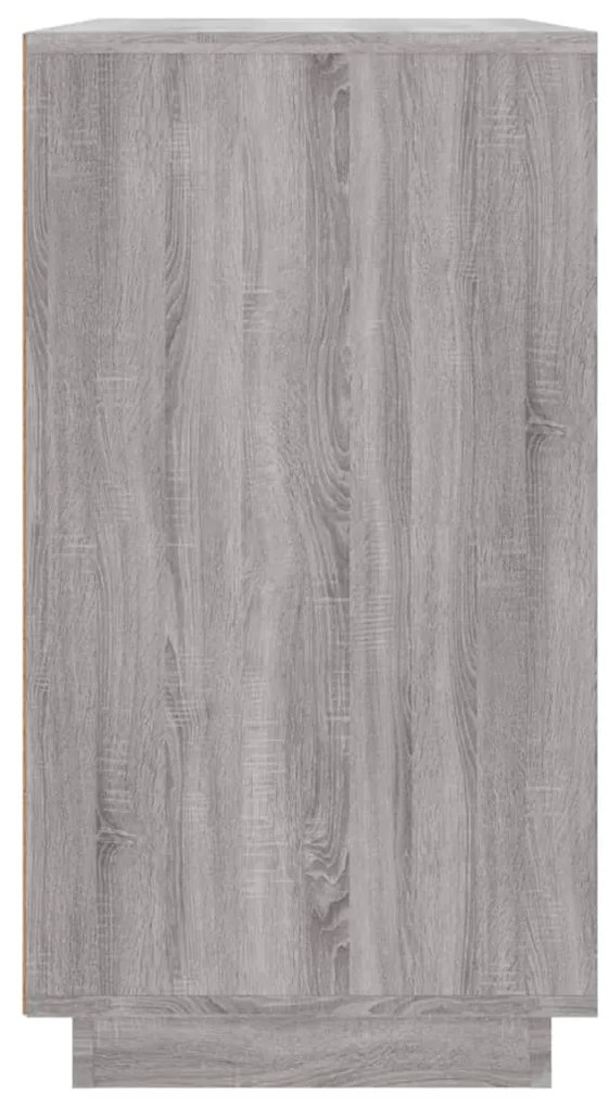 Aparador 80x34x75 cm derivados de madeira cinzento sonoma