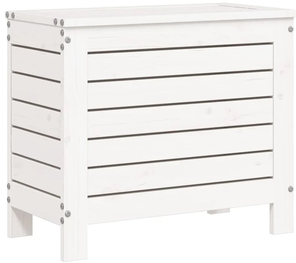 7 pcs conjunto de sofás para jardim pinho maciço branco