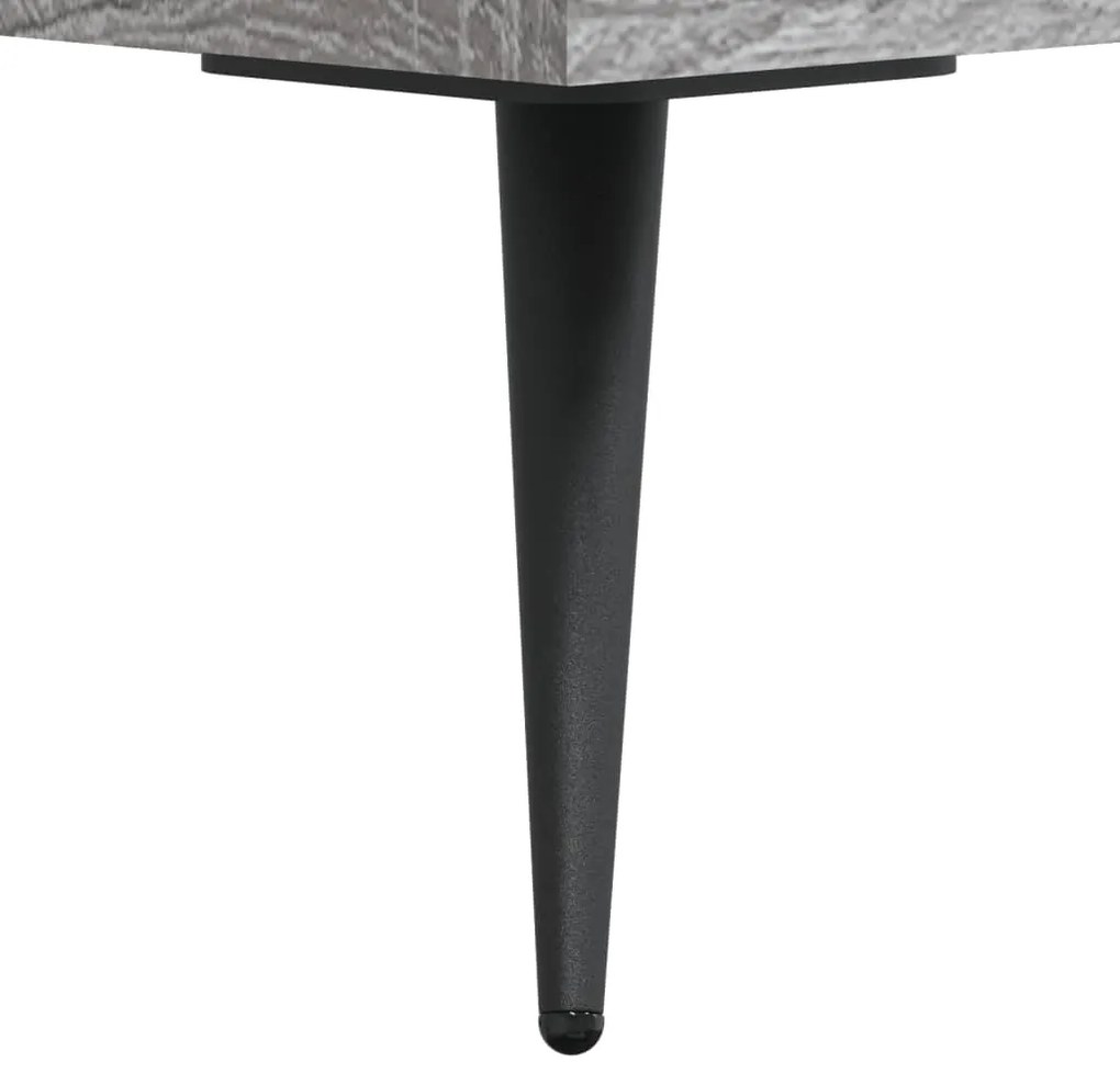 Mesa de cabeceira 40x40x66 cm derivados madeira cinzento sonoma