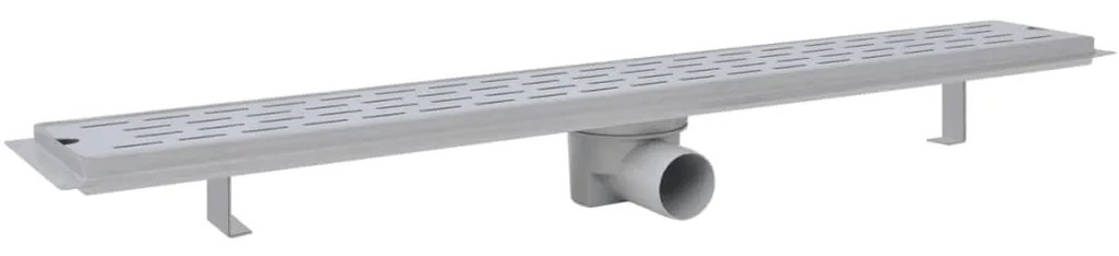 Dreno de chuveiro linear 2 pcs linhas 830x140 mm aço inoxidável