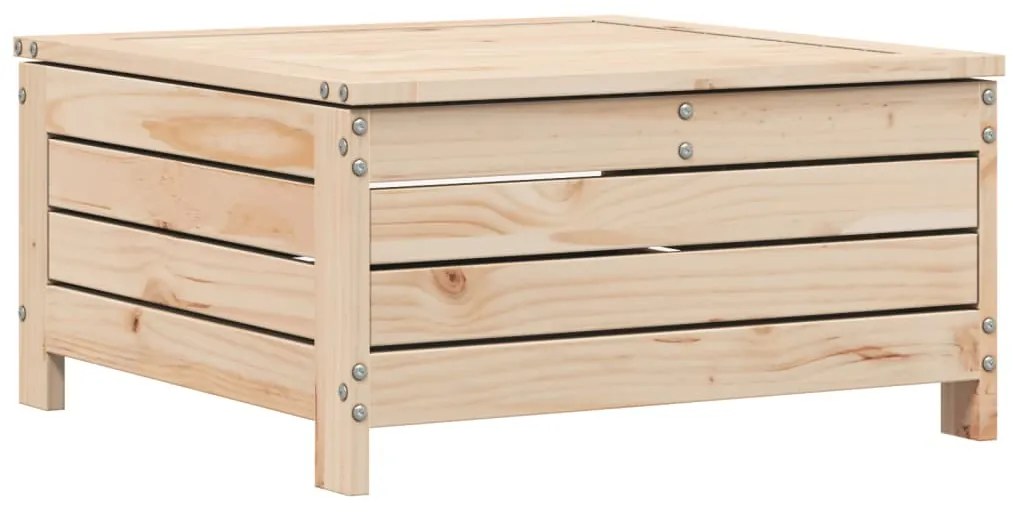 5 pcs conjunto de sofás para jardim madeira de pinho maciça