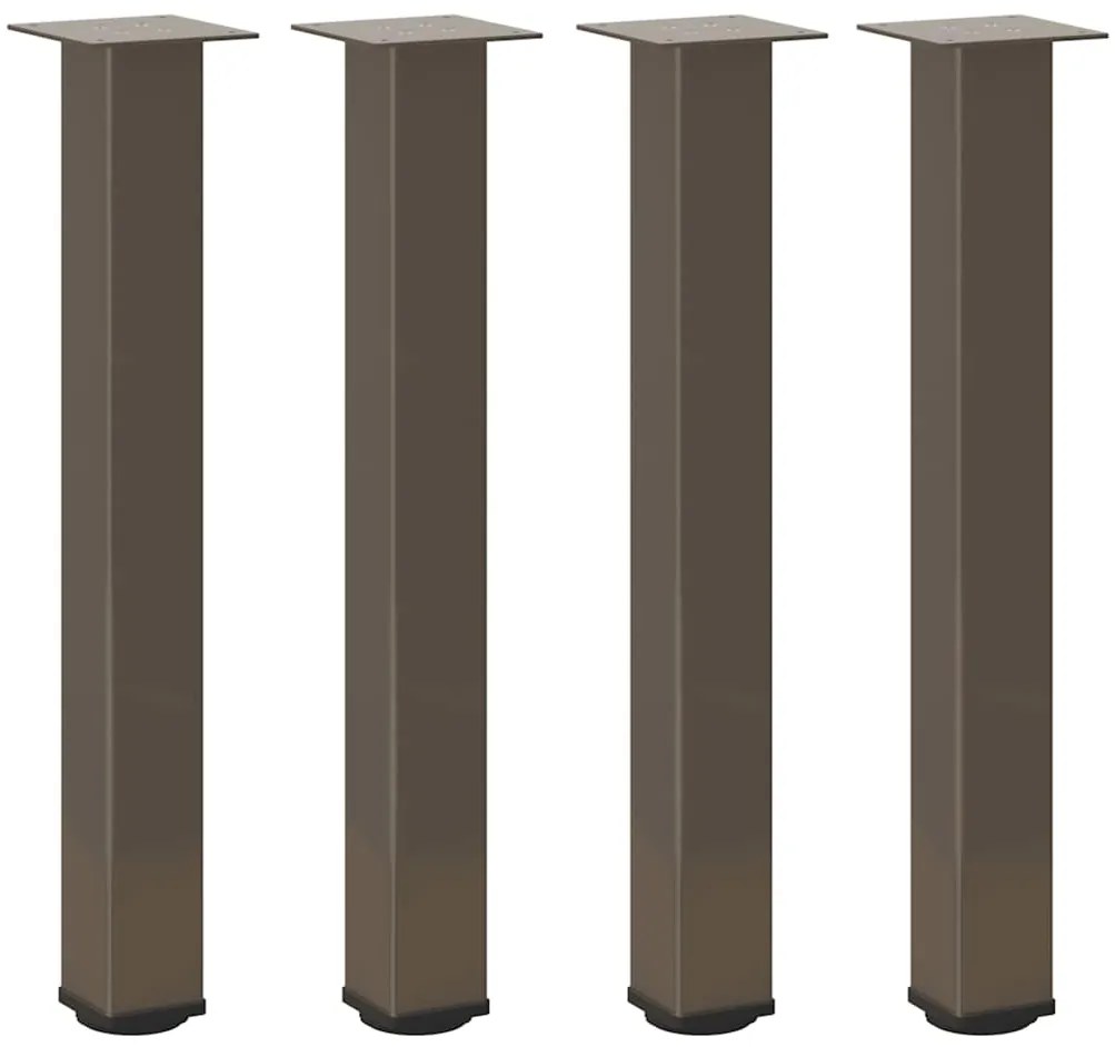 Pés de mesa de console 4 peças aço natural 72-74 cm aço