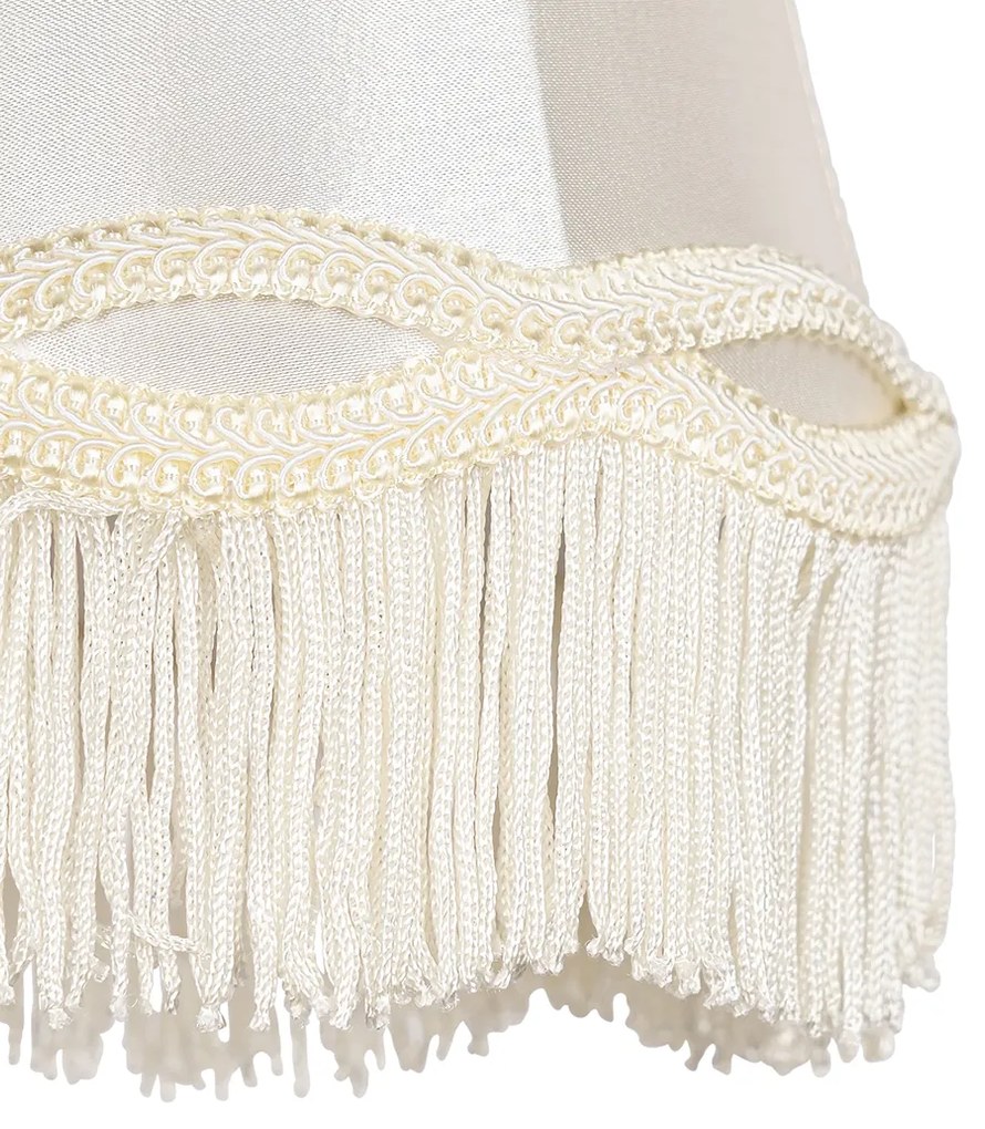 Abajur de tecido creme 12 cm - Granny Retro