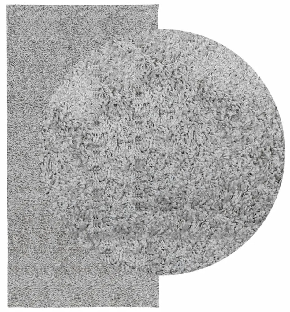 Tapete shaggy de pelo alto PAMPLONA 100x200 cm cinzento