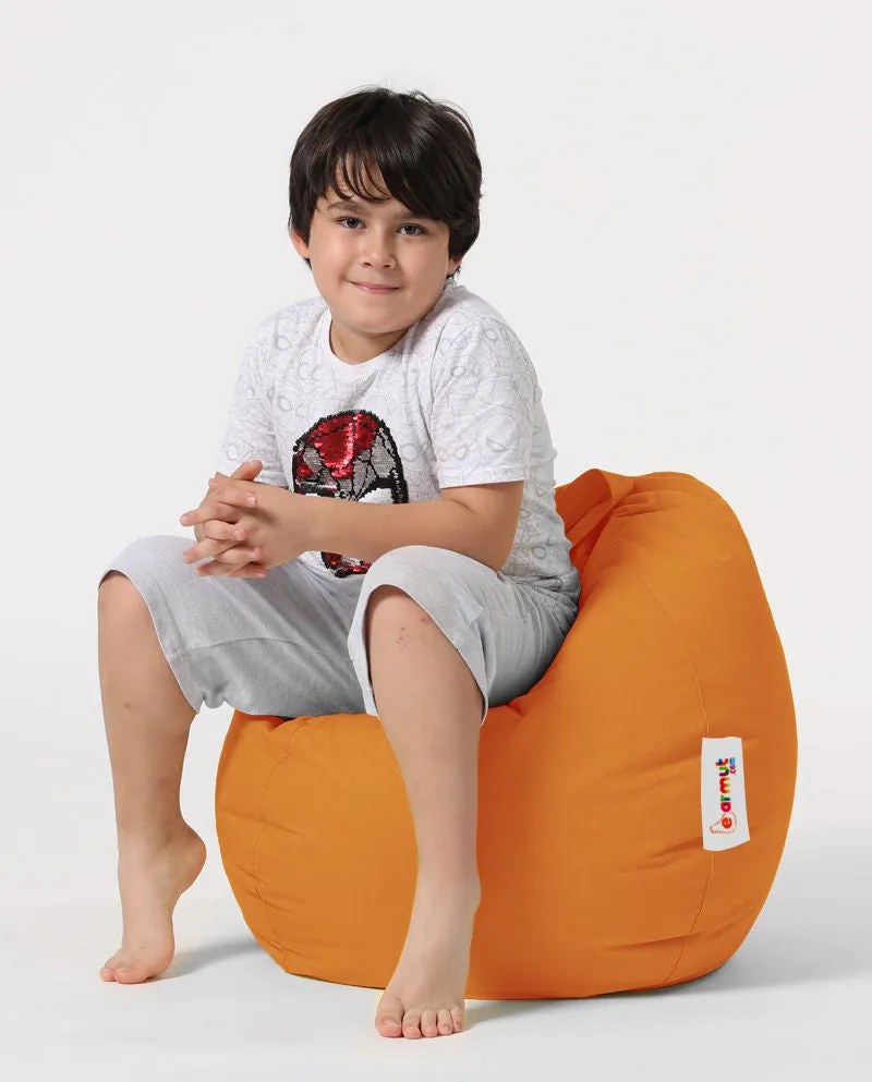 Puff de Jardim Premium Kids – Laranja – 60x60x25 cm | Tribo Home