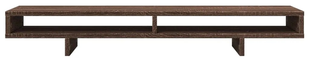 Suporte monitor 100x27x15cm derivados madeira carvalho castanho