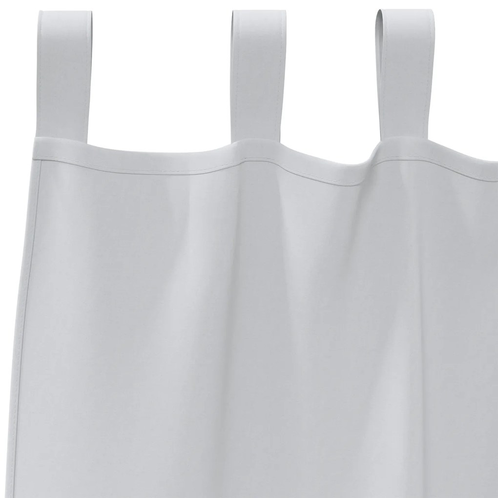 Cortinas opacas 2 pcs Cinza Claro 225 x 140 cm Poliéster