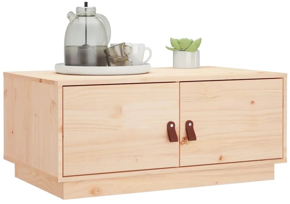 Mesa de centro 80x50x35 cm pinho maciço