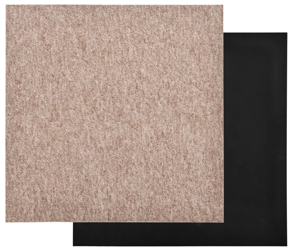 Ladrilhos carpete para pisos 20 pcs 5 m² 50x50 cm bege