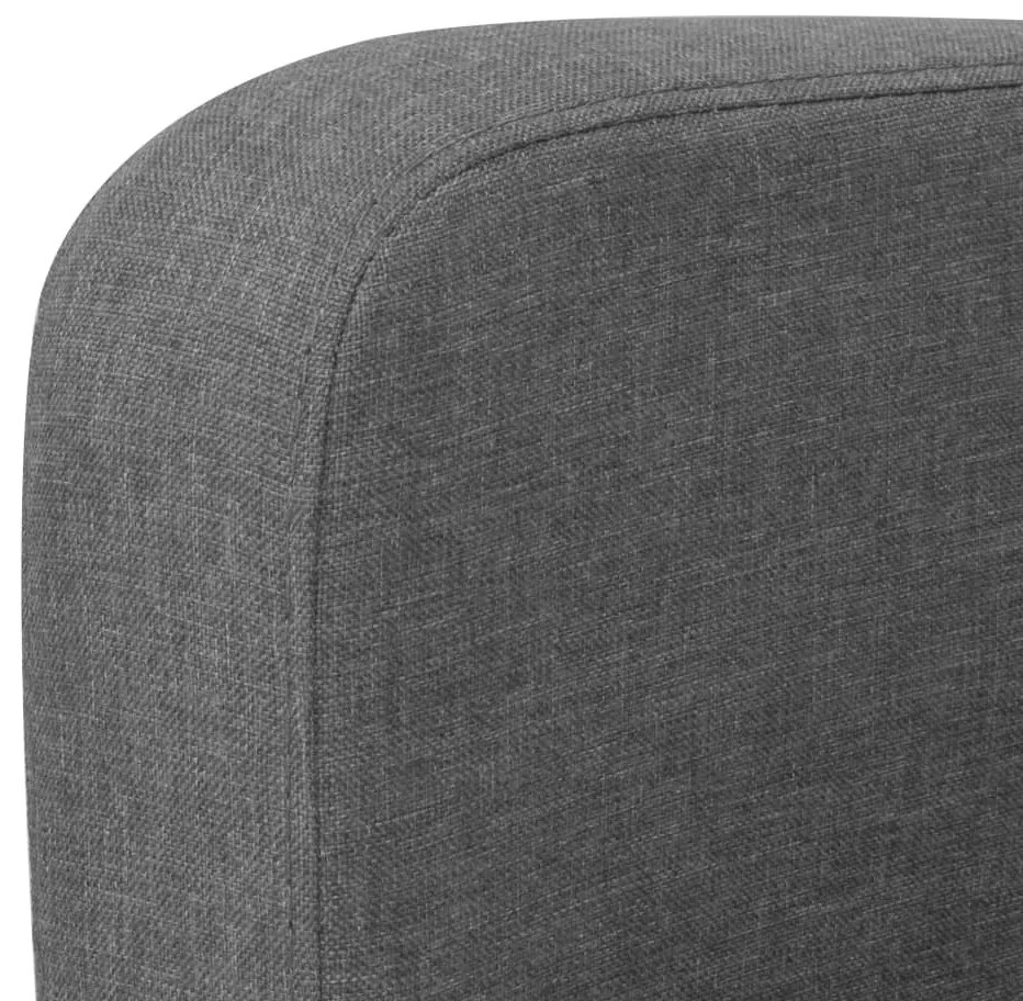 Sofá de 2 lugares 135x65x76 cm cinzento escuro