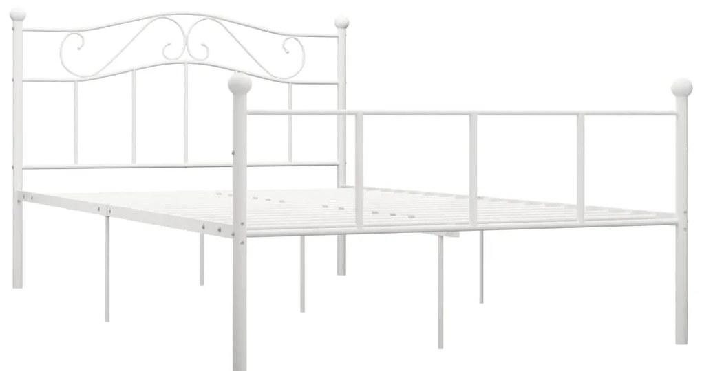 Estrutura de cama 140x200 cm metal branco