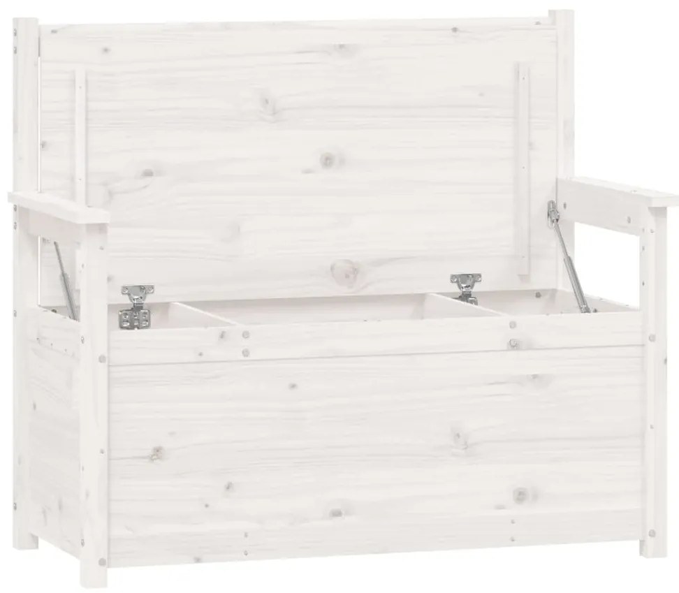 Banco 112,5x51,5x96,5 cm madeira de pinho maciça branco