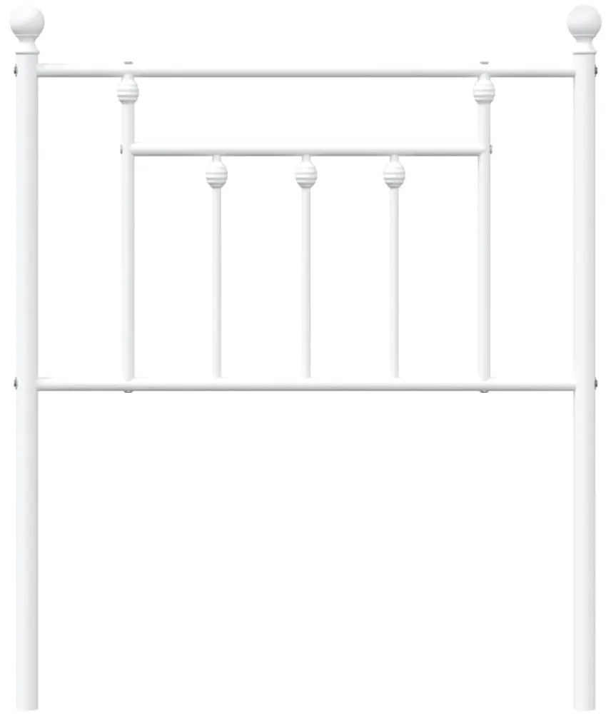 Cabeceira de cama 75 cm metal branco