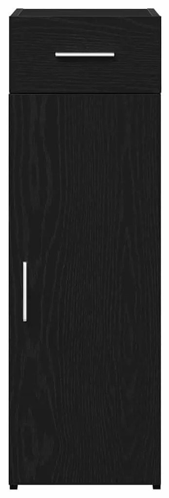 Sideboard vidaXL Preto Carvalho 30x42,5x93 cm Madeira de engenharia
