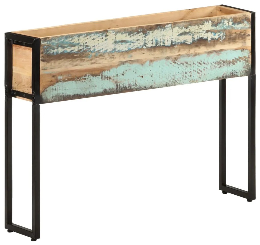 vidaXL Floreira 90x20x68 cm madeira recuperada maciça
