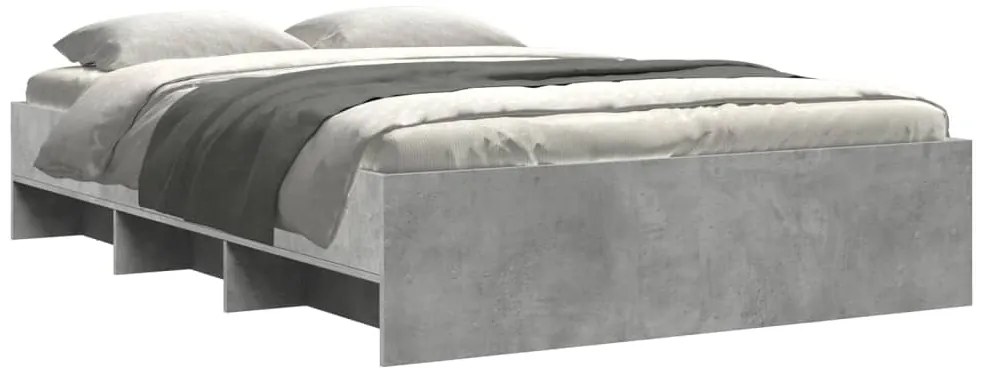 Estrutura de cama 120x190 cm derivados de madeira cinza cimento