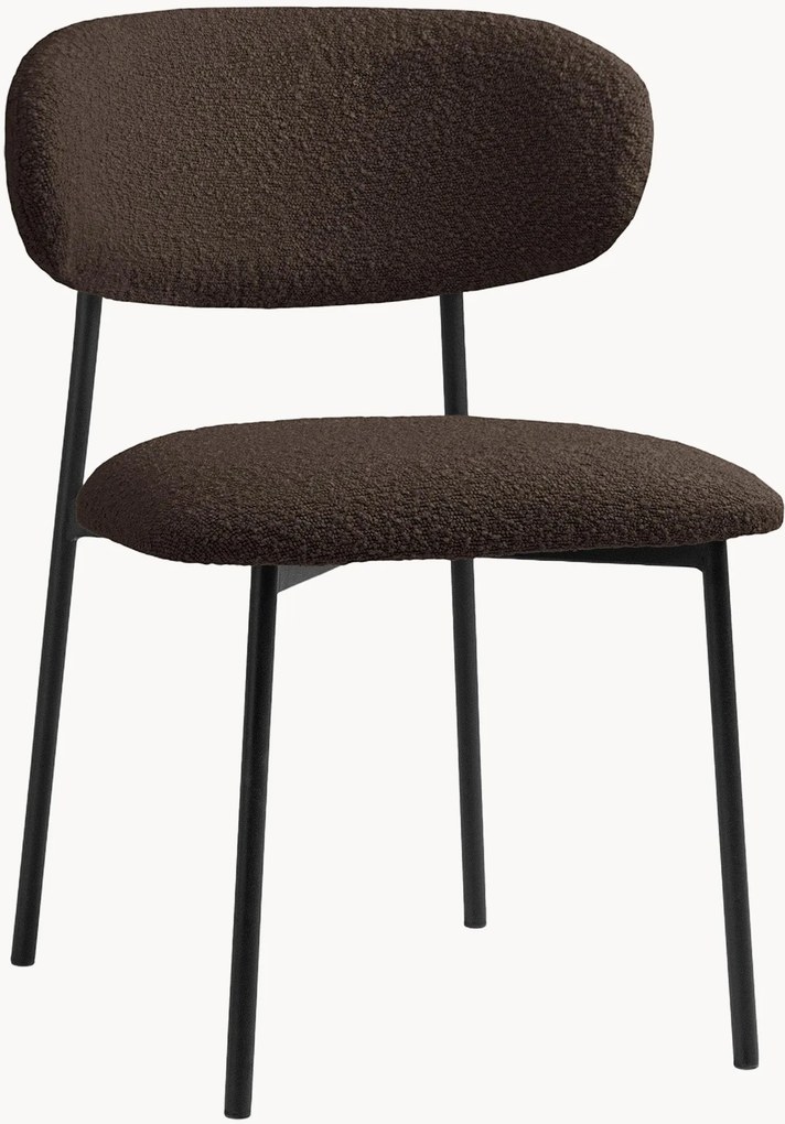 Cadeiras de jantar em bouclé Nina, conjunto de 2