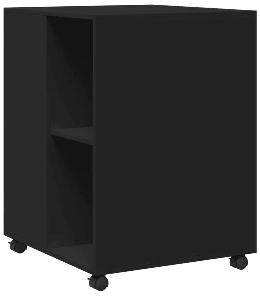 Mesa de apoio c/ rodas 55x60x78 cm derivados de madeira preto