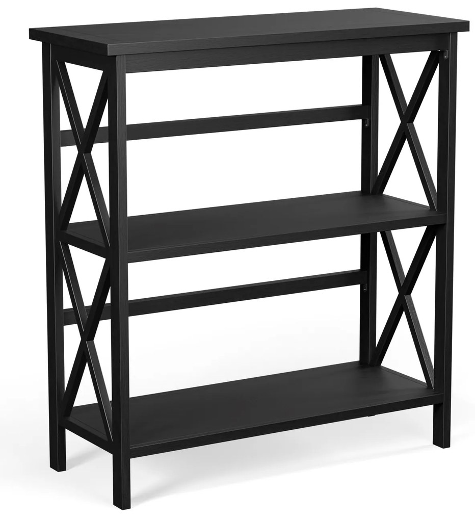 Mesa de console de madeira com proteção antitombamento e estrutura resistente. Mesa lateral moderna 79 x 32 x 86 cm.
