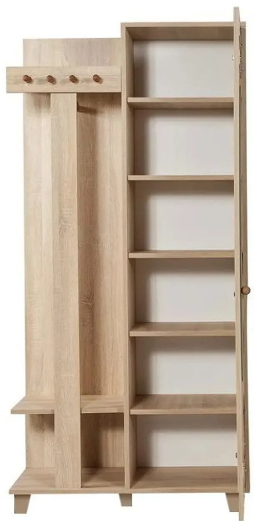 Hall Stand Garmanto – Carvalho Sonoma – 90x192x36 cm