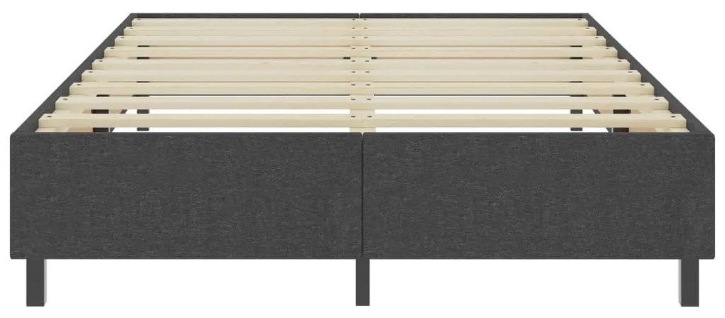 Cama boxspring 160x200 cm tecido cinzento