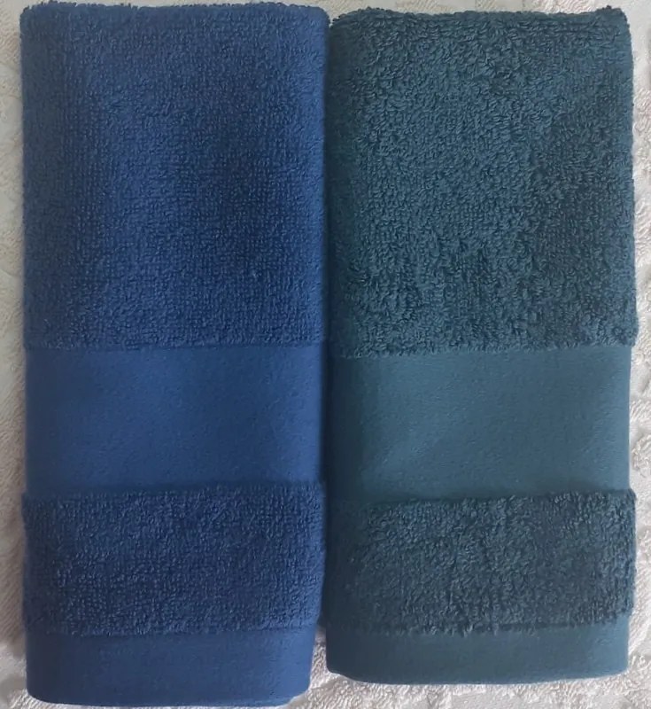 30x50 cm - DeVilla 100% algodão 530 gr./m2: 1 Toalha 30x50 cm Azul marinho