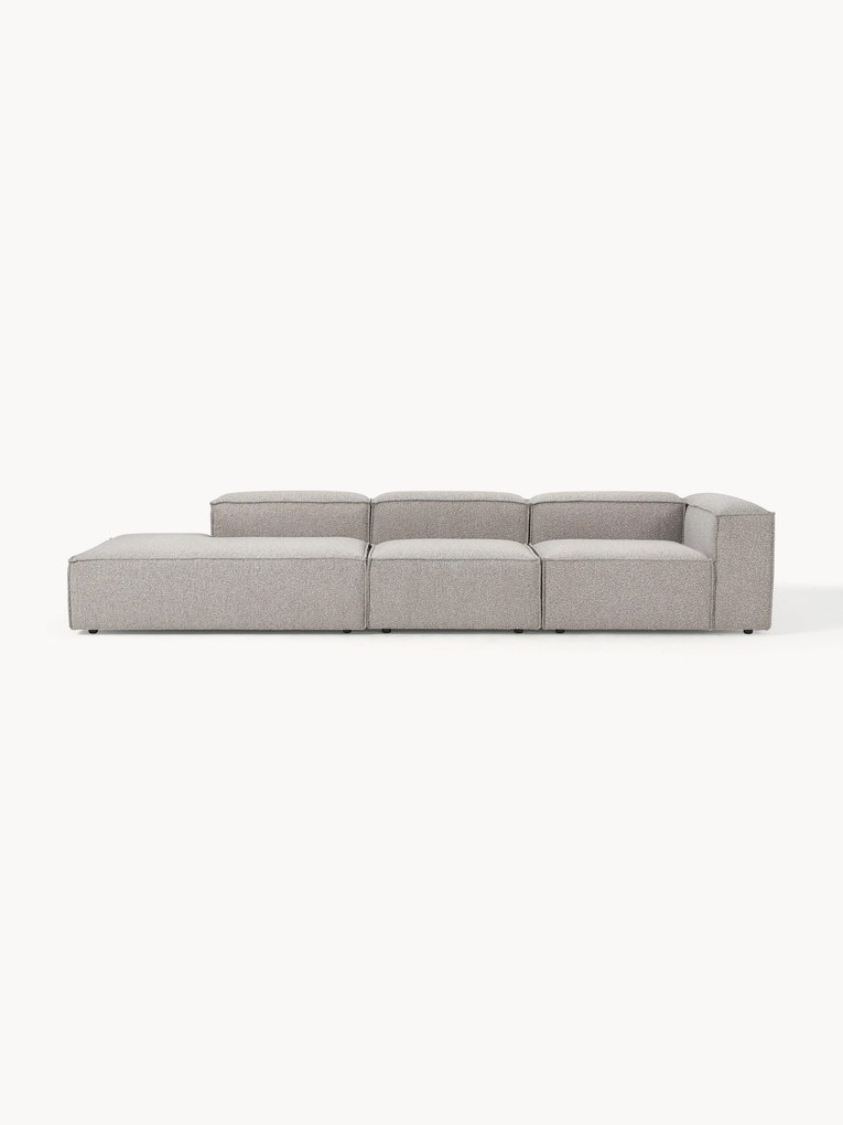 Chaise longue modular XL em bouclé Lennon